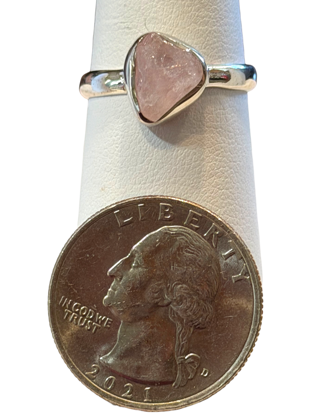 Morganite Sterling Silver Ring