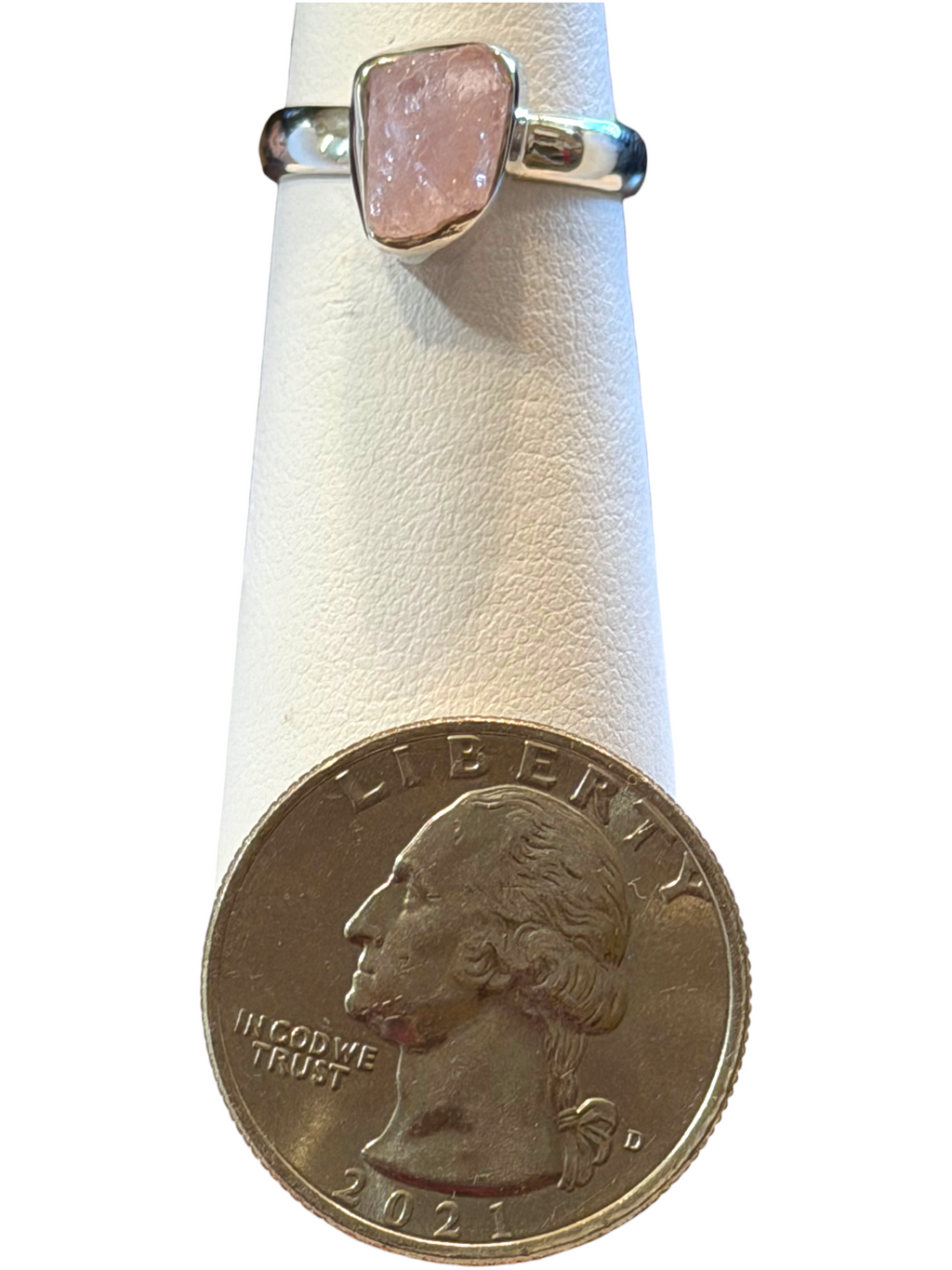 Morganite Sterling Silver Ring