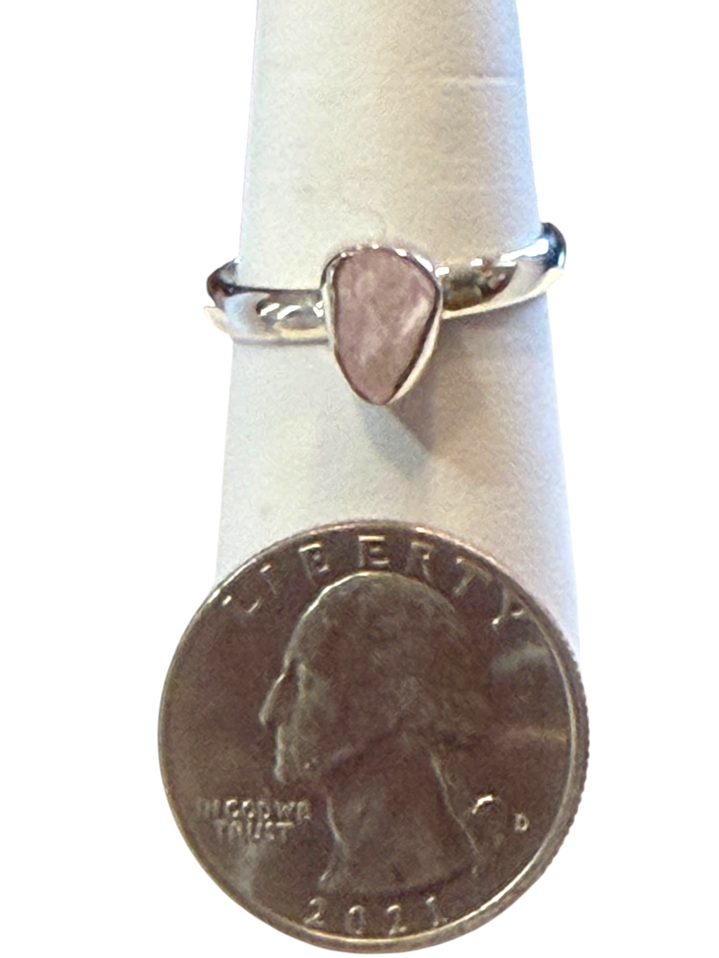 Morganite Sterling Silver Ring