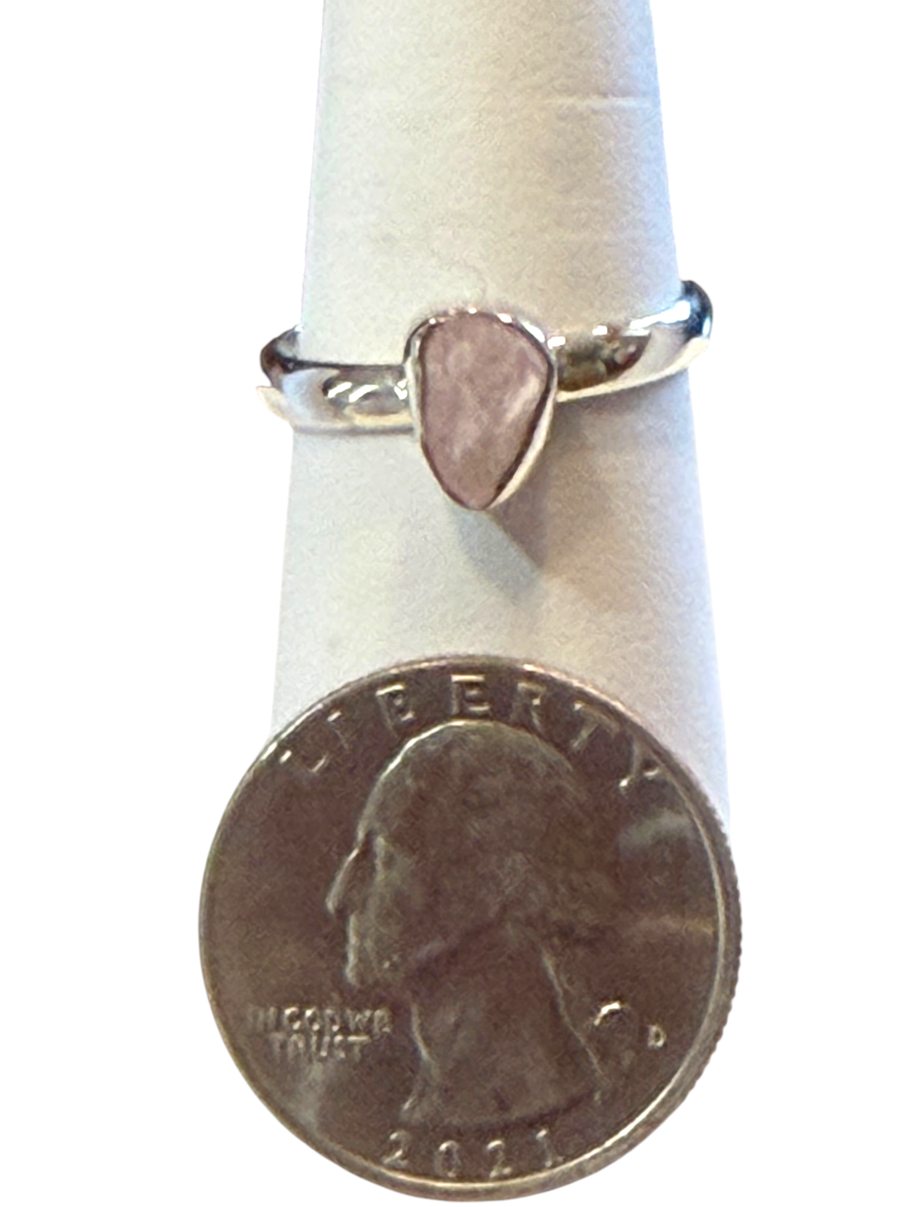 Morganite Sterling Silver Ring