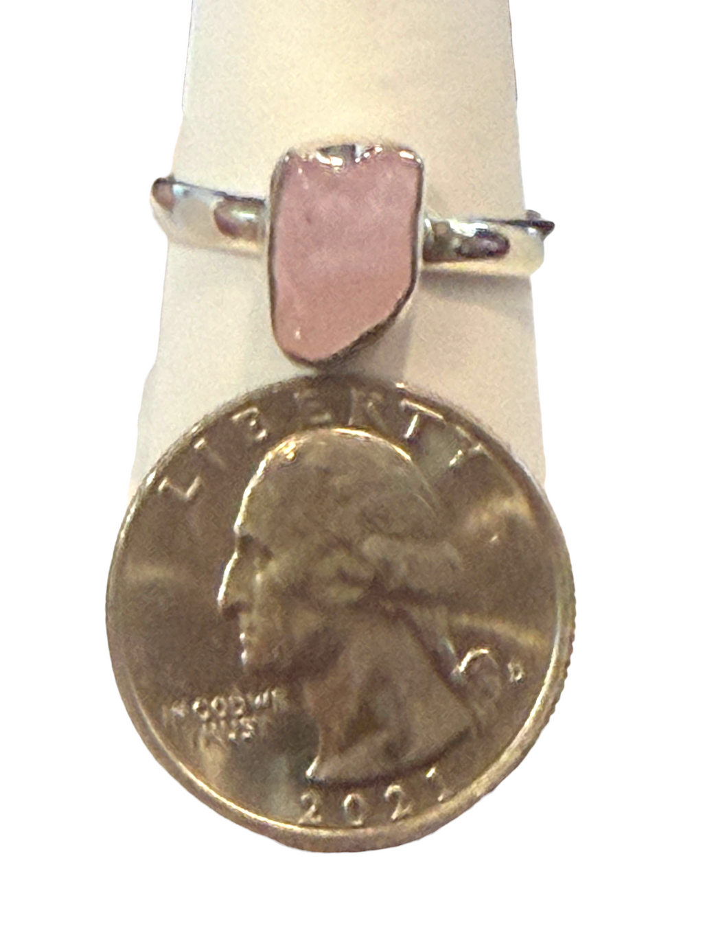 Morganite Sterling Silver Ring