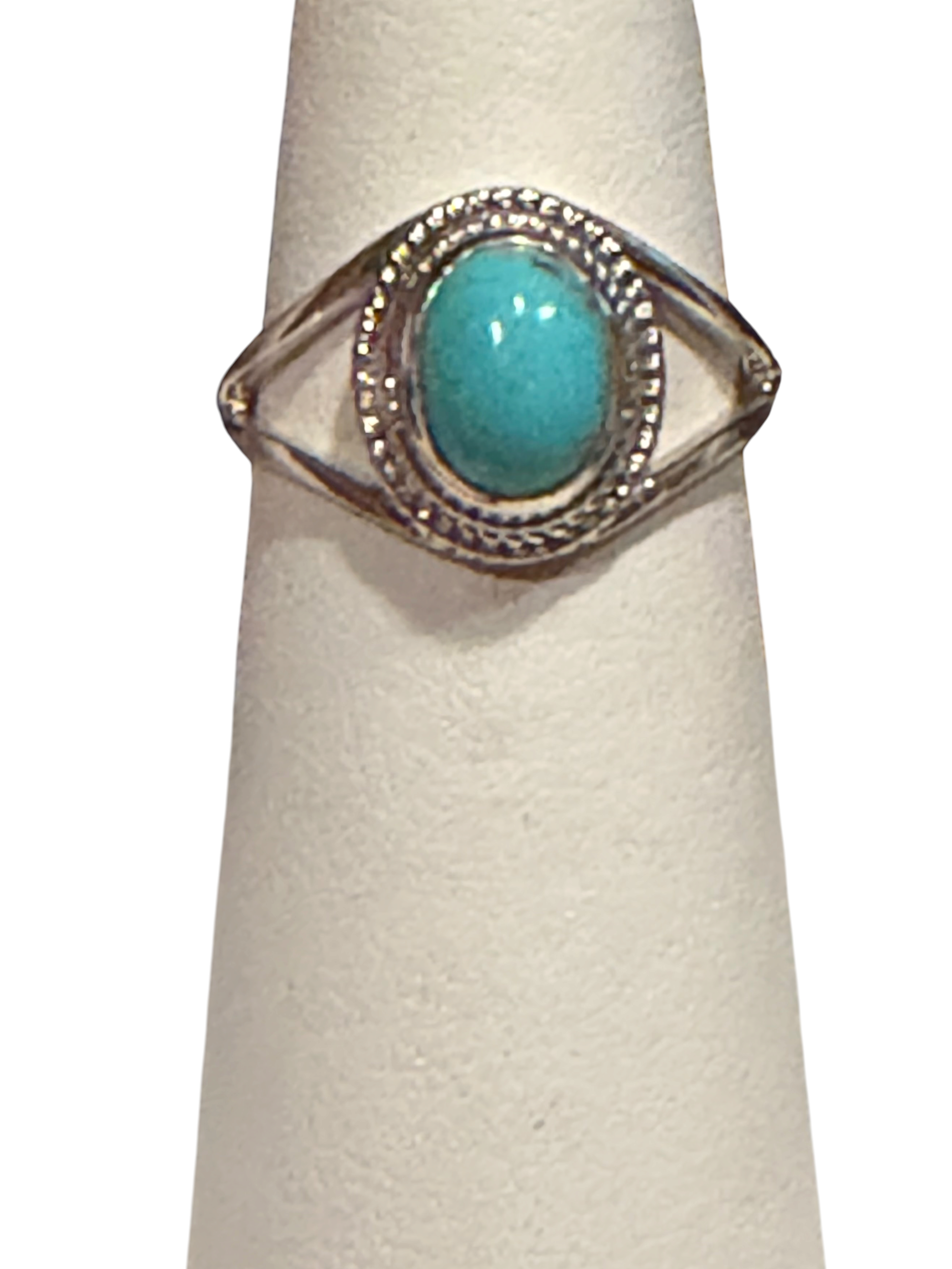 Turquoise Oval Sterling Silver RIng