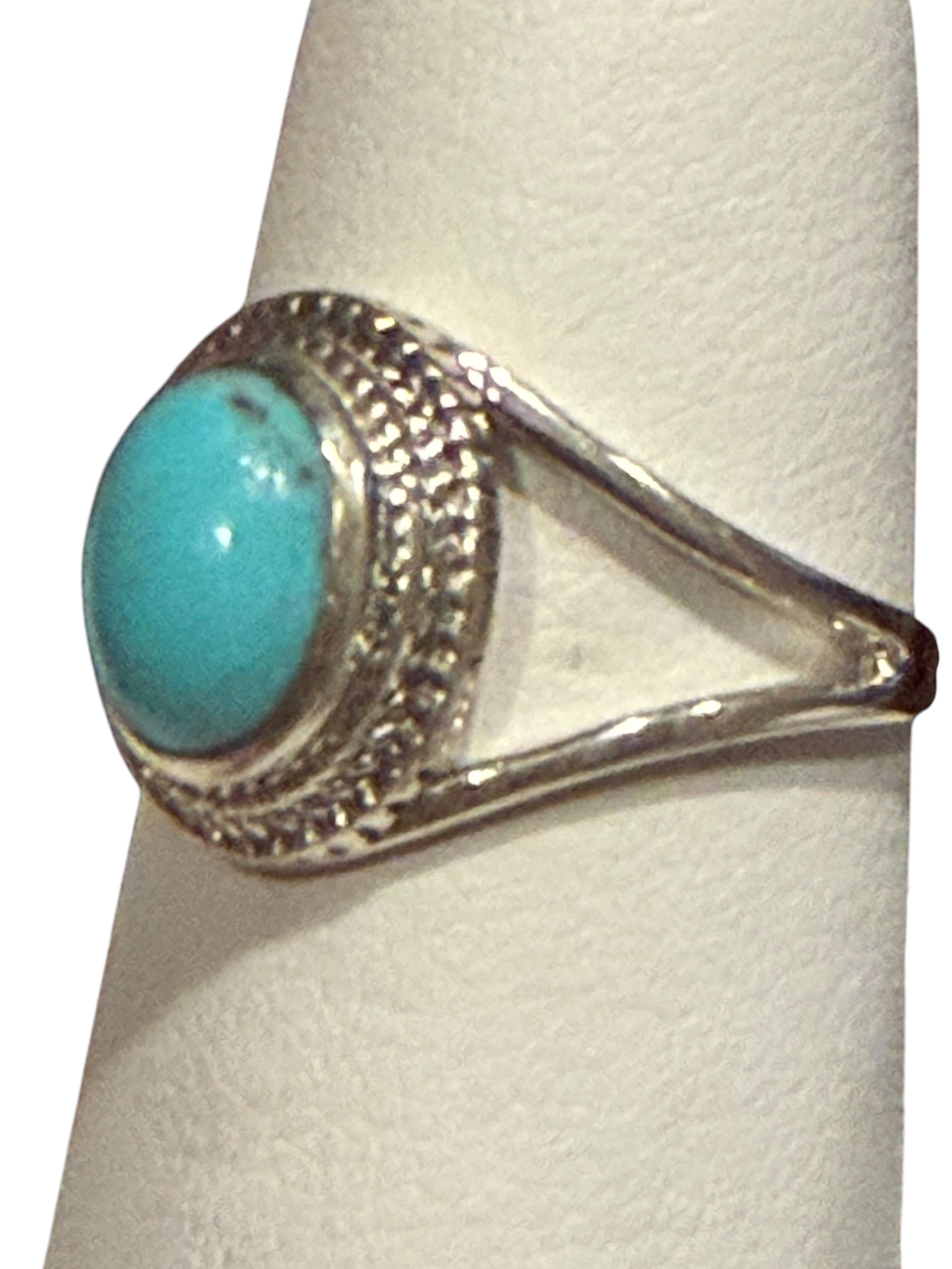 Turquoise Oval Sterling Silver RIng