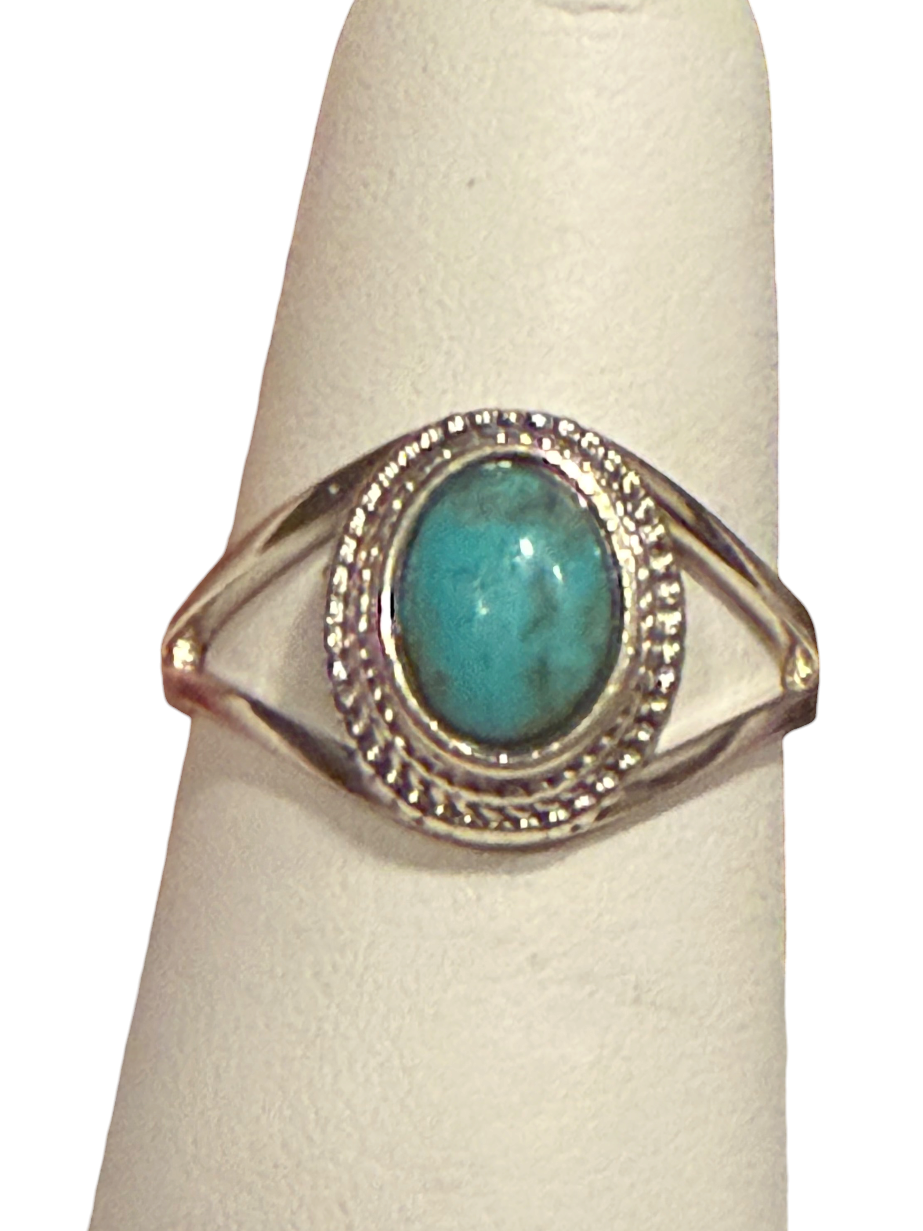 Turquoise Oval Sterling Silver RIng