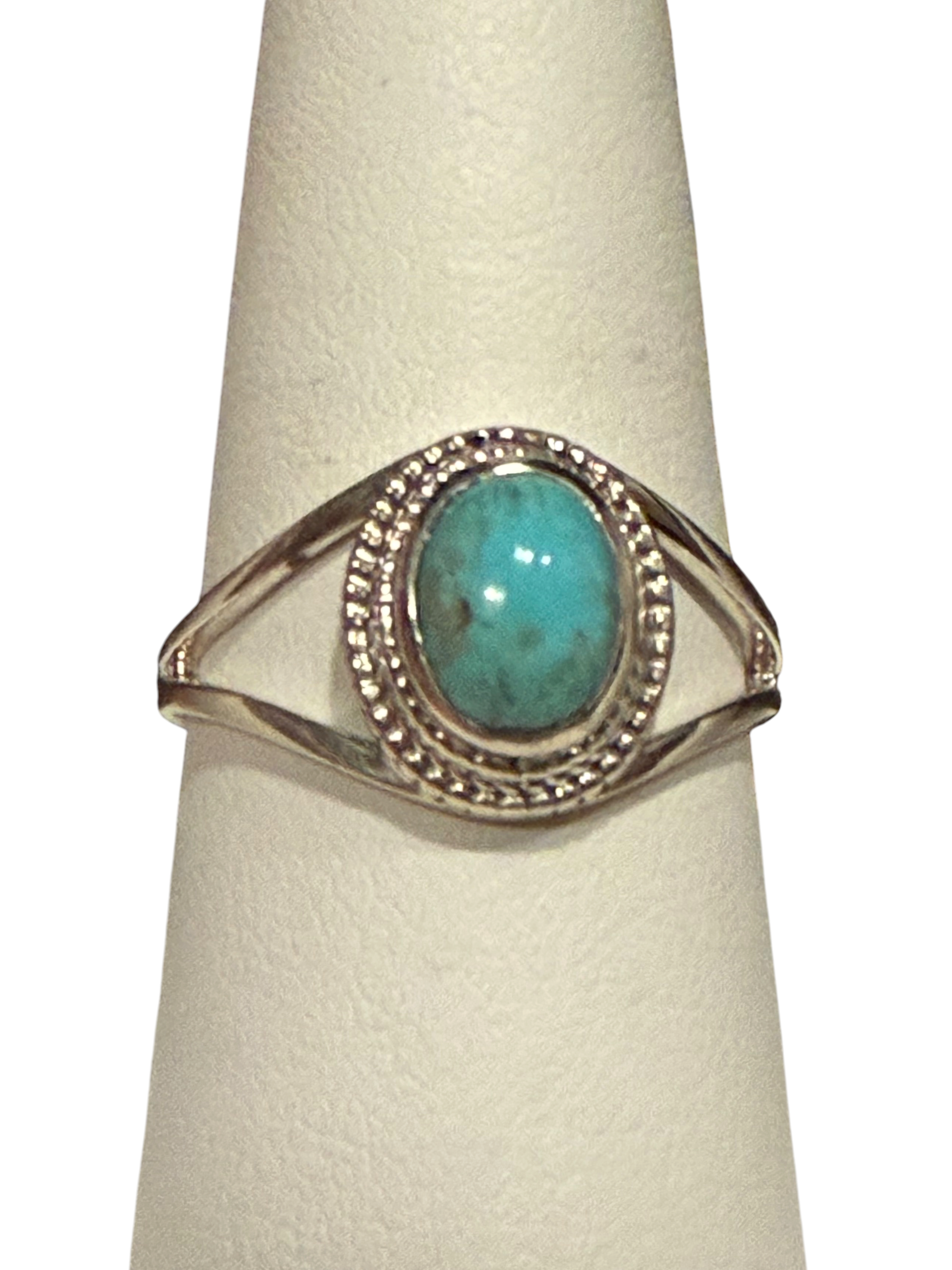 Turquoise Oval Sterling Silver RIng