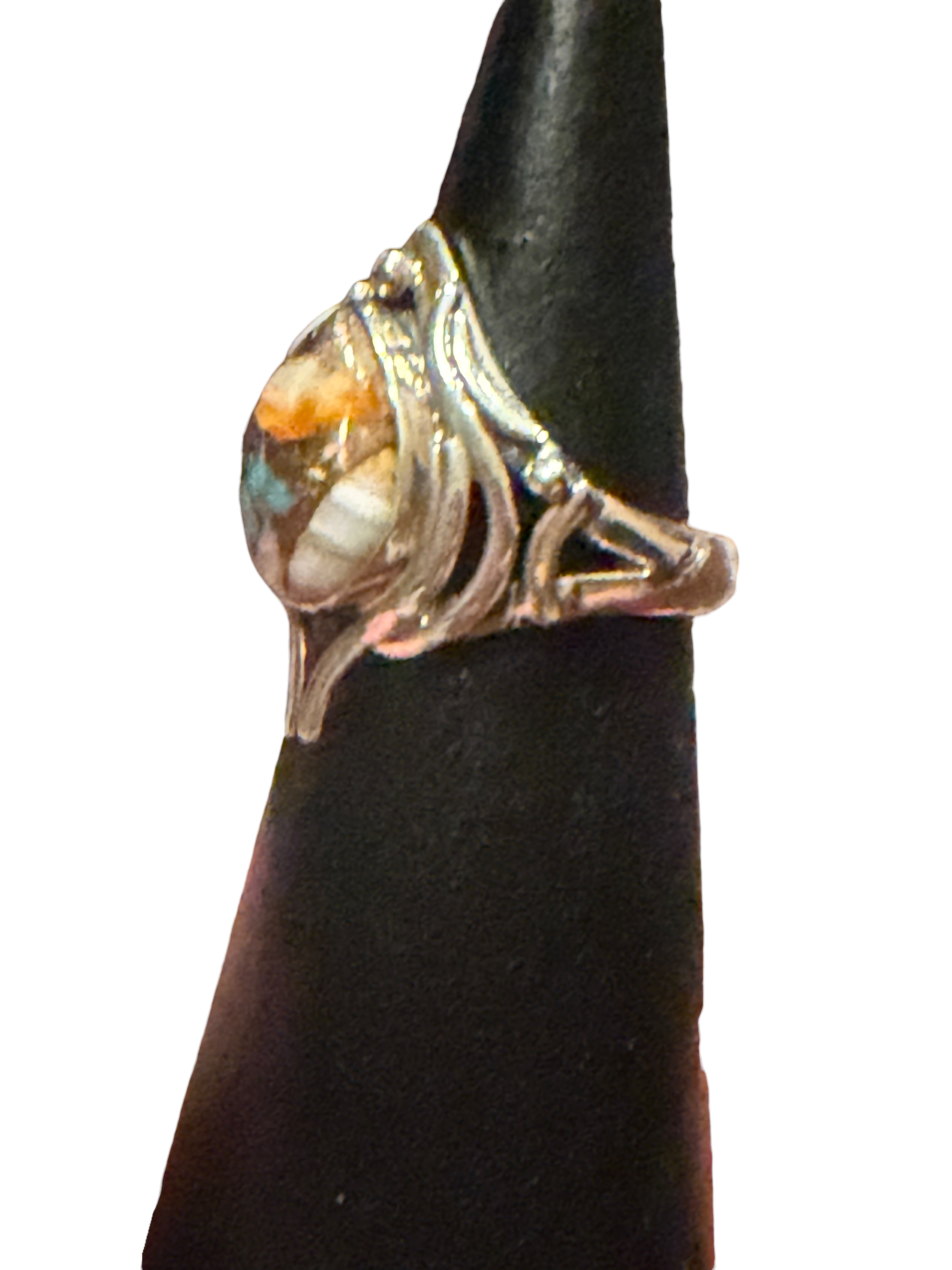Spiny Oyster Size 5 Sterling Silver Ring