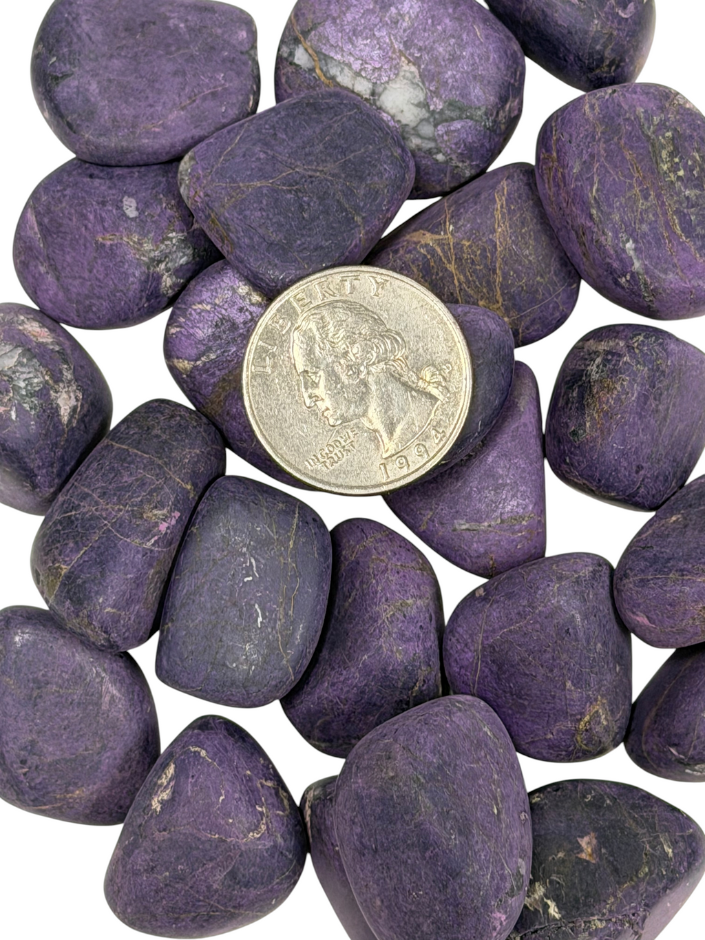 Purpurite Grade A Medium Unpolished Tumbled