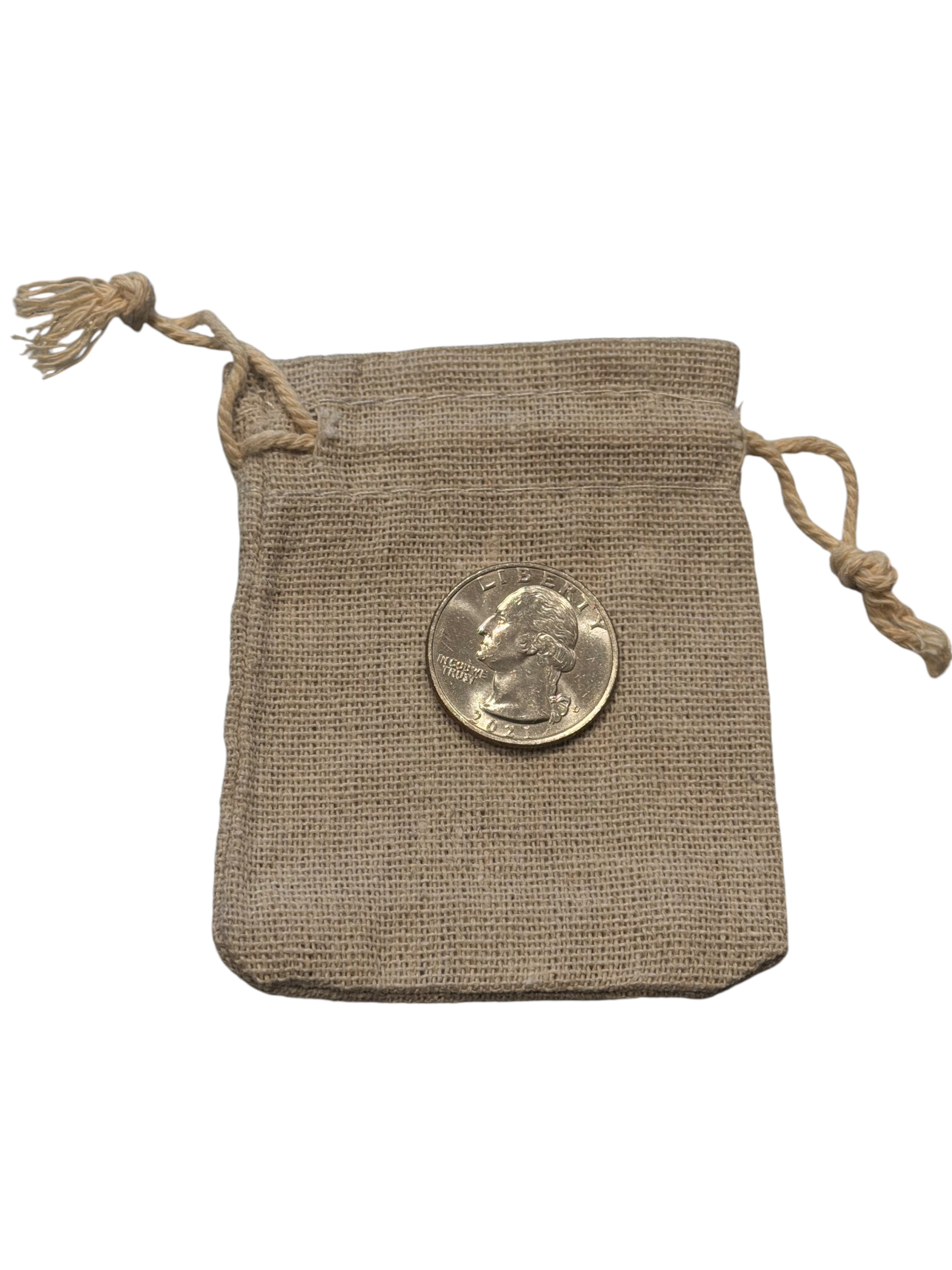 Natural Tan Canvas Pouch