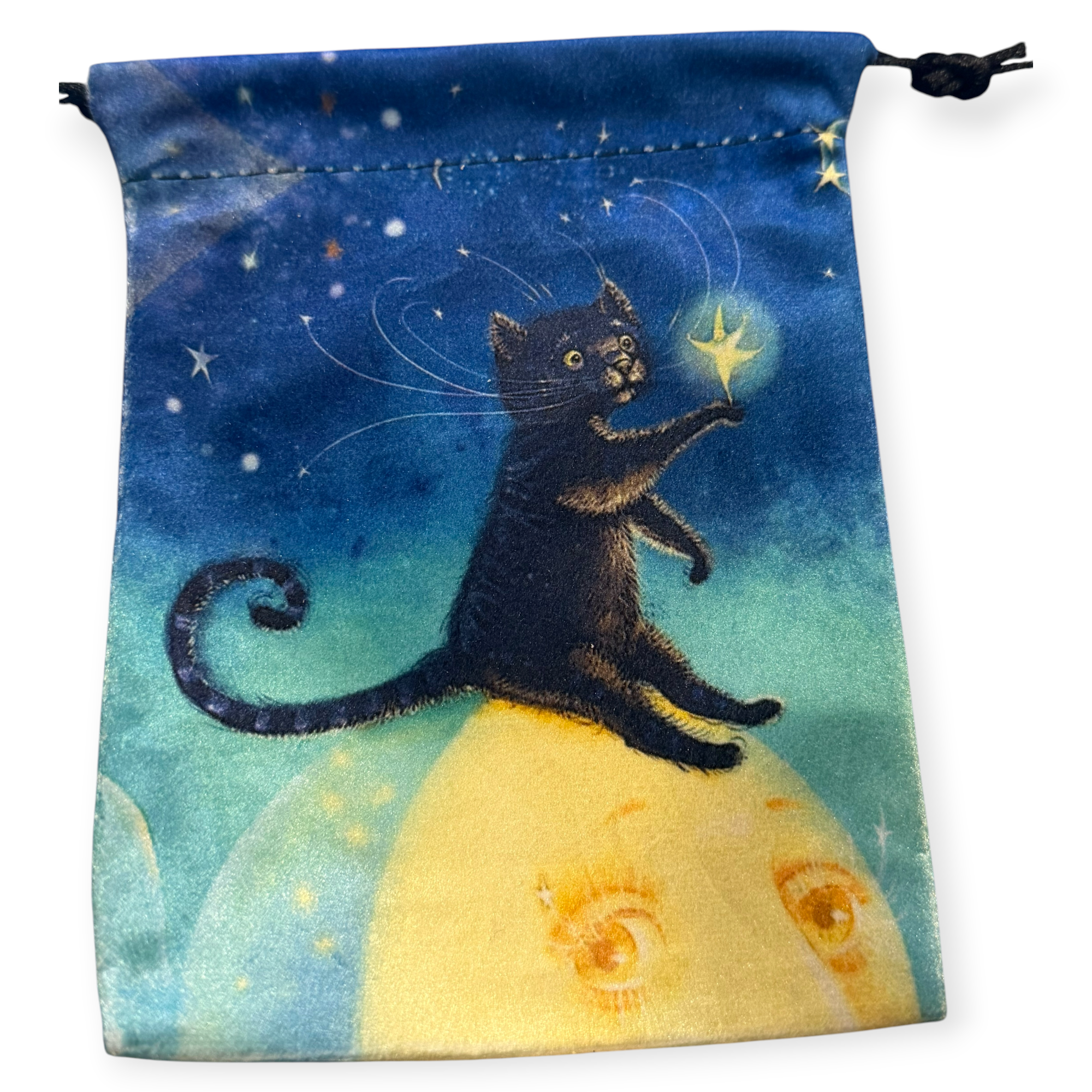 Black Cat on Moon Tarot Bag