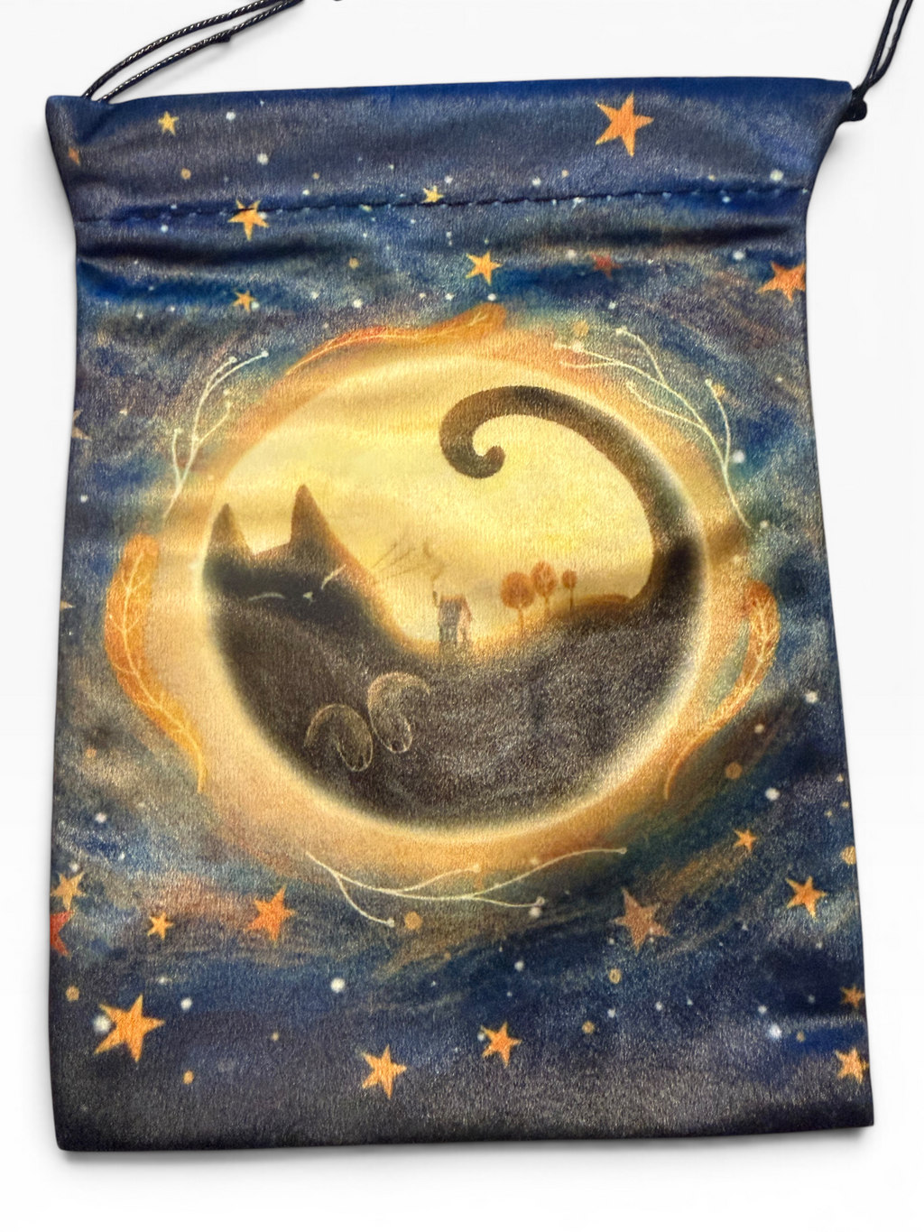 Cat in Moon Tarot Bag