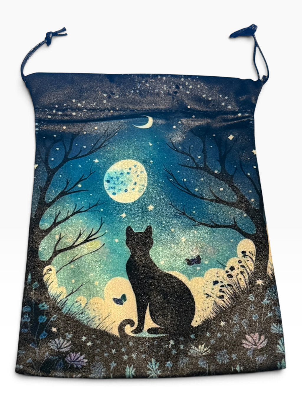 Cat and Moon Tarot Bag