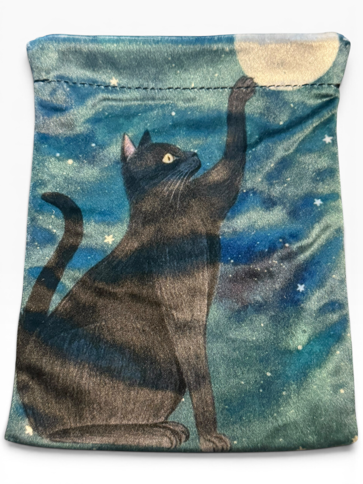 Cat Touching Moon Tarot Bag