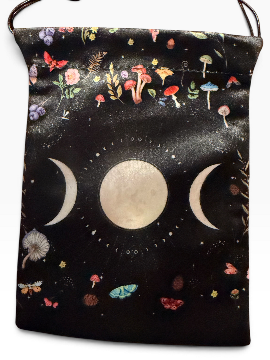 Mushroom Triple Moon Tarot Bag