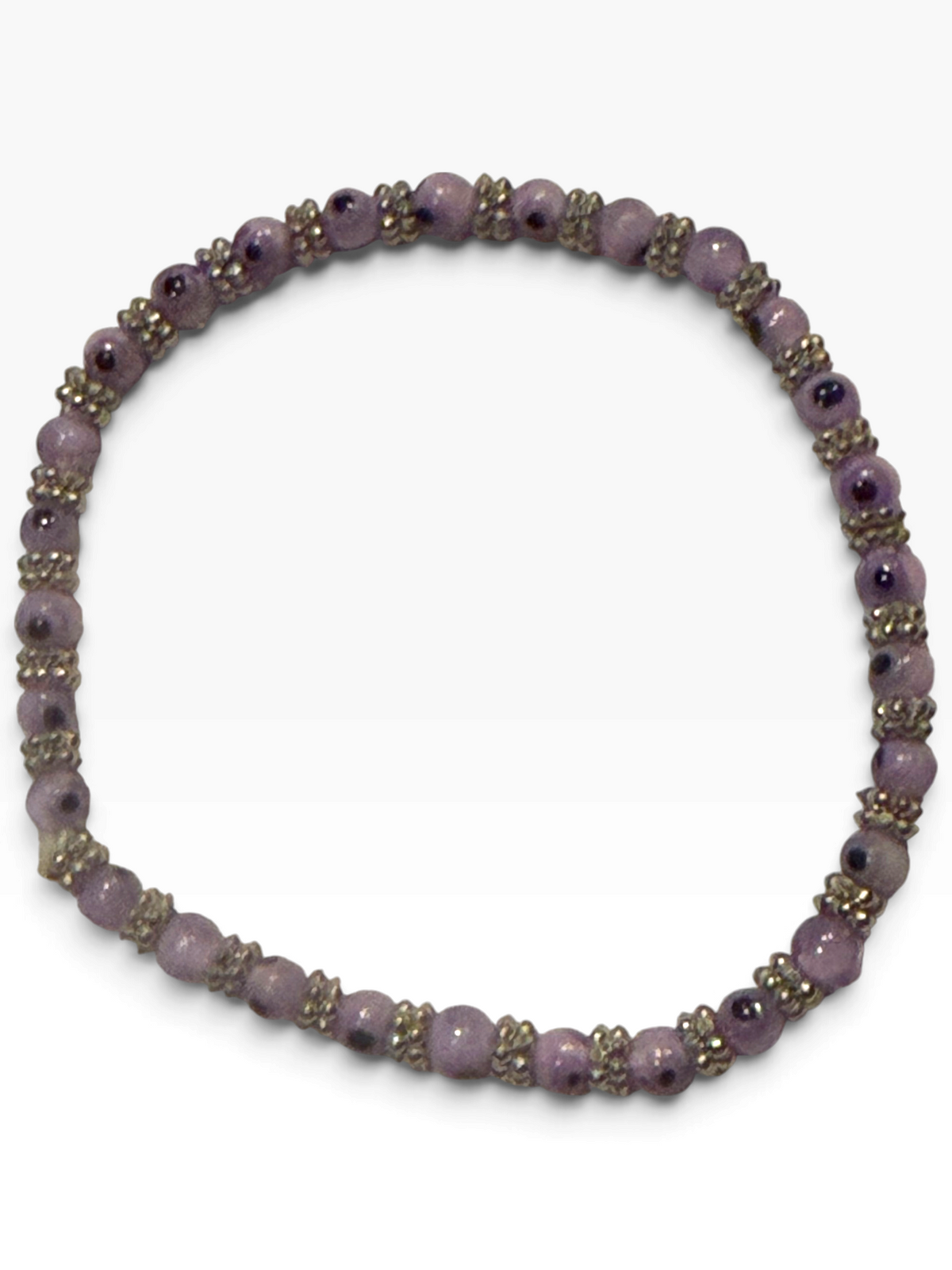 Lavender 4mm Evil Eye Bracelet