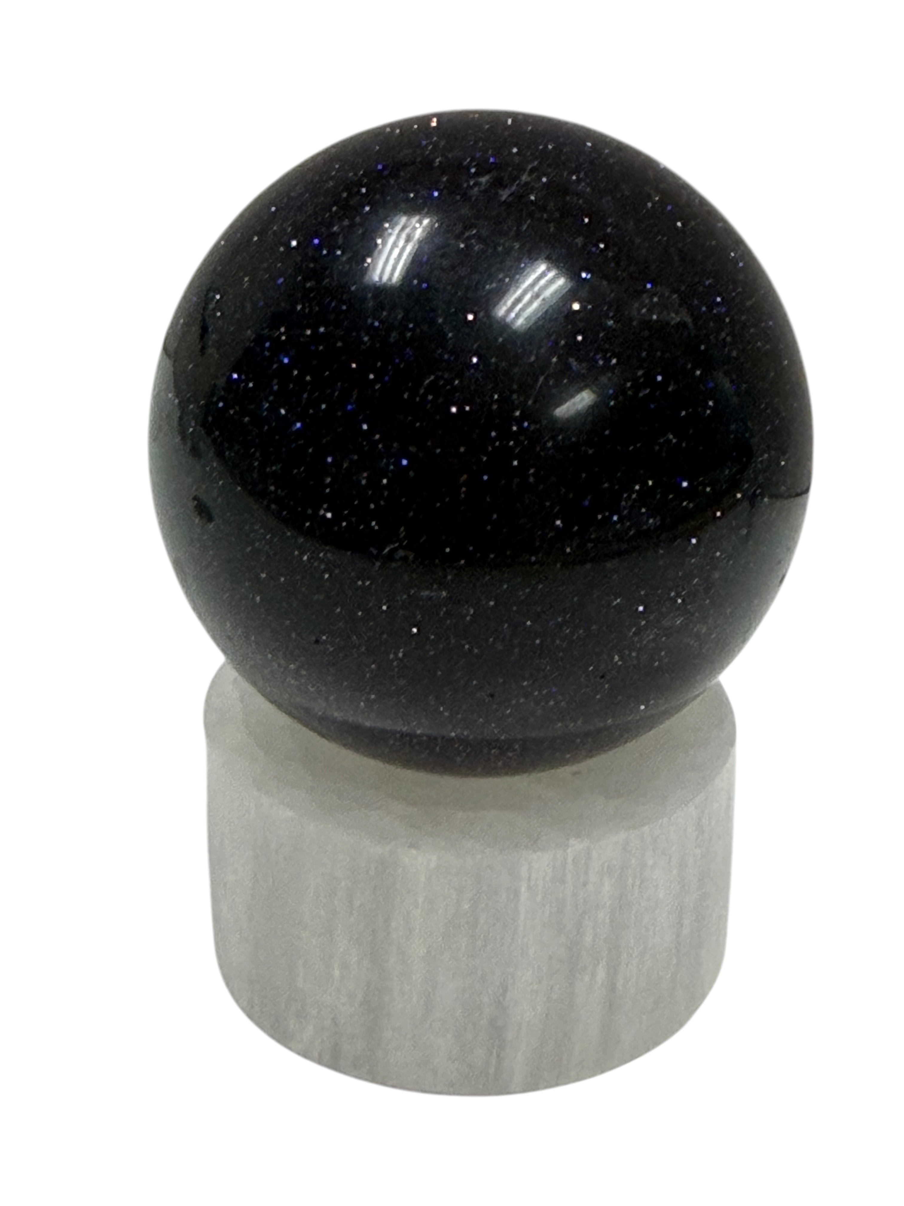Blue Goldstone Sphere 47mm