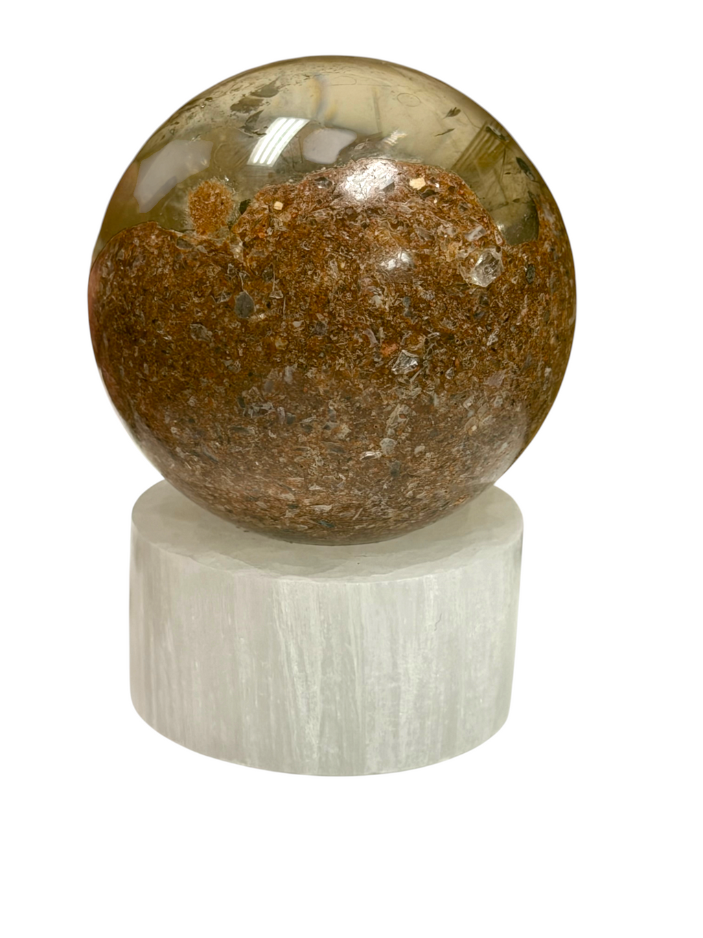 Golden Rutile Garden Quartz Sphere 48mm