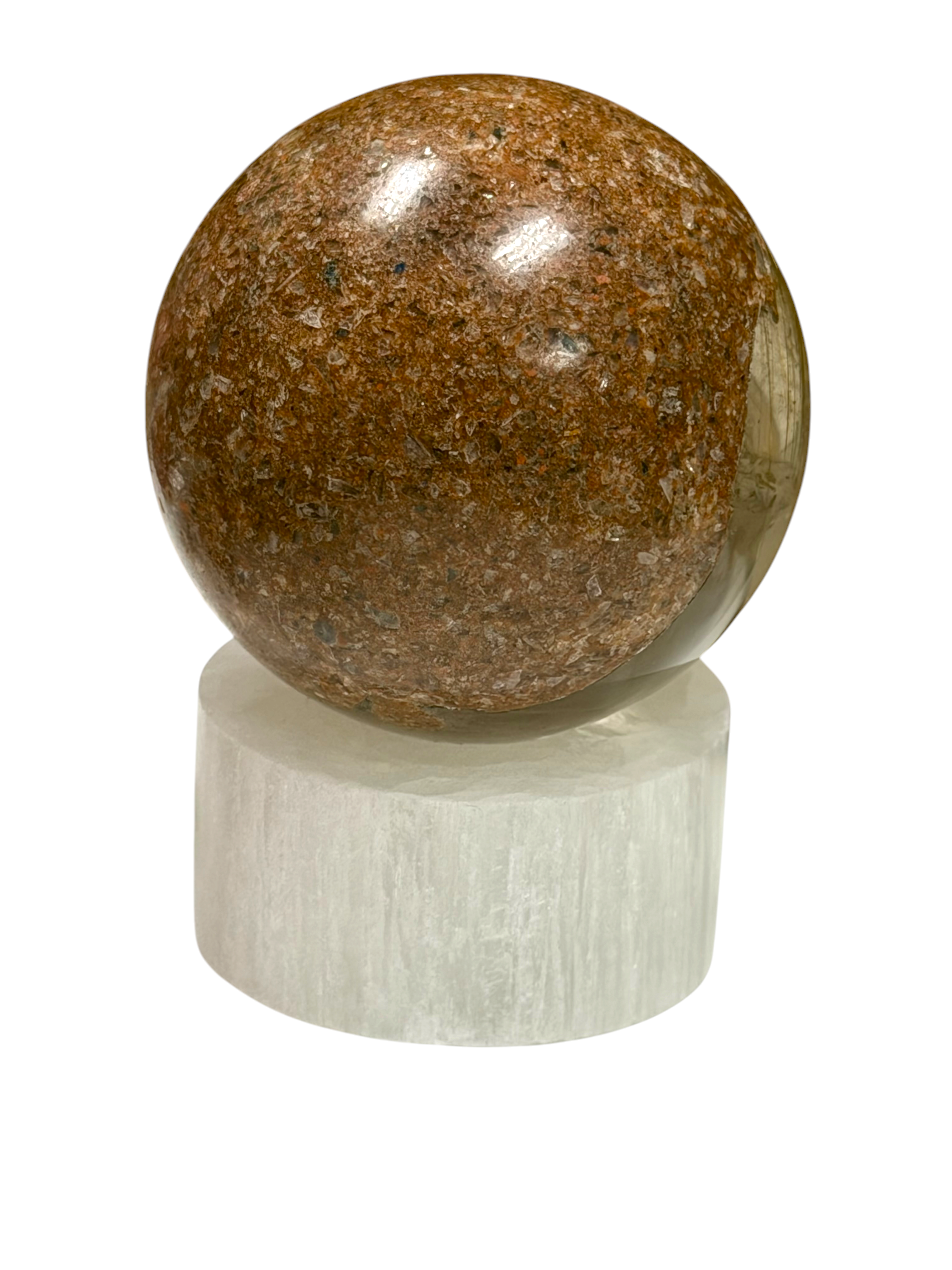 Golden Rutile Garden Quartz Sphere 48mm