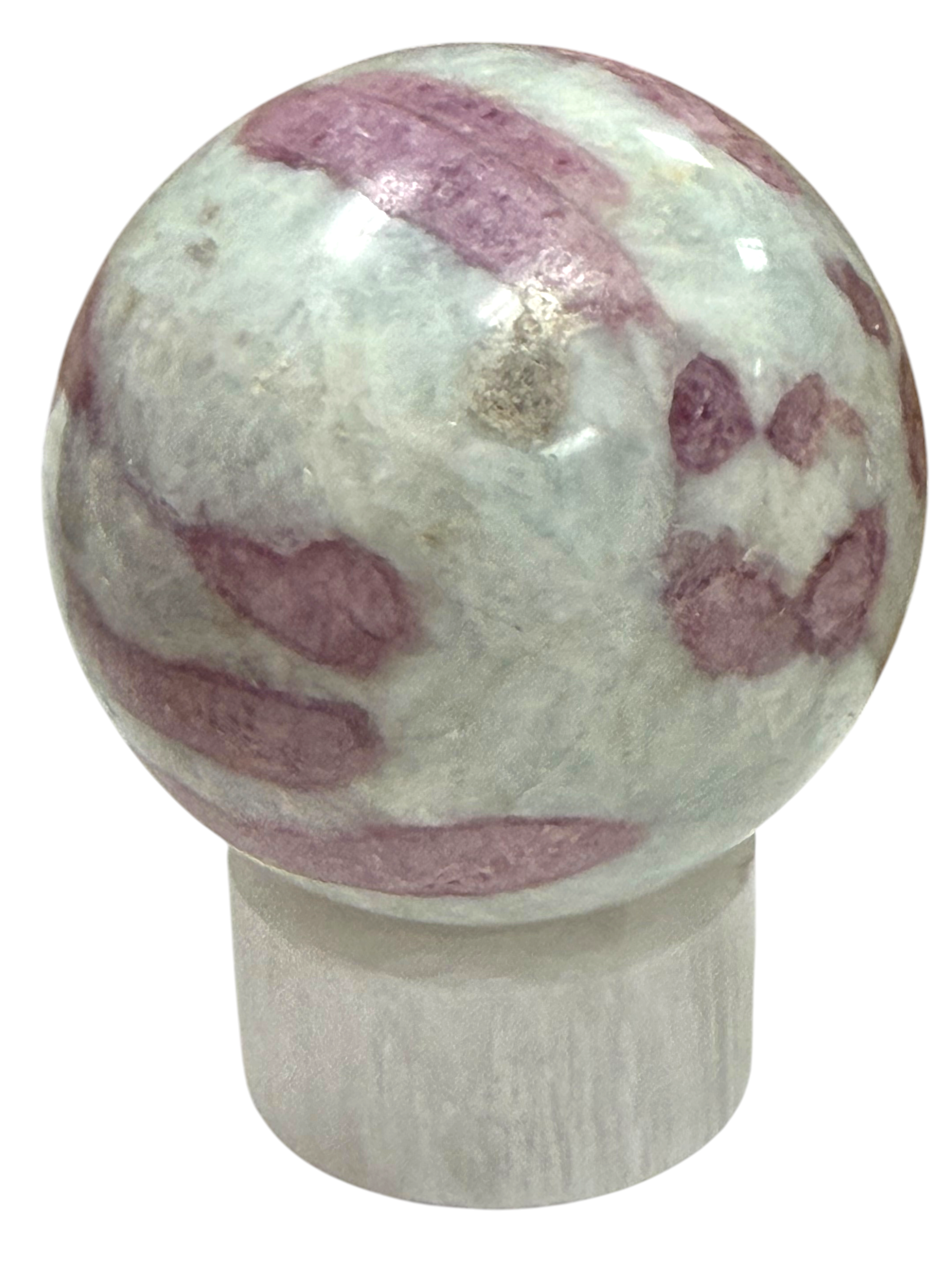 Pink Tourmaline in Quartz Sphere 61mm