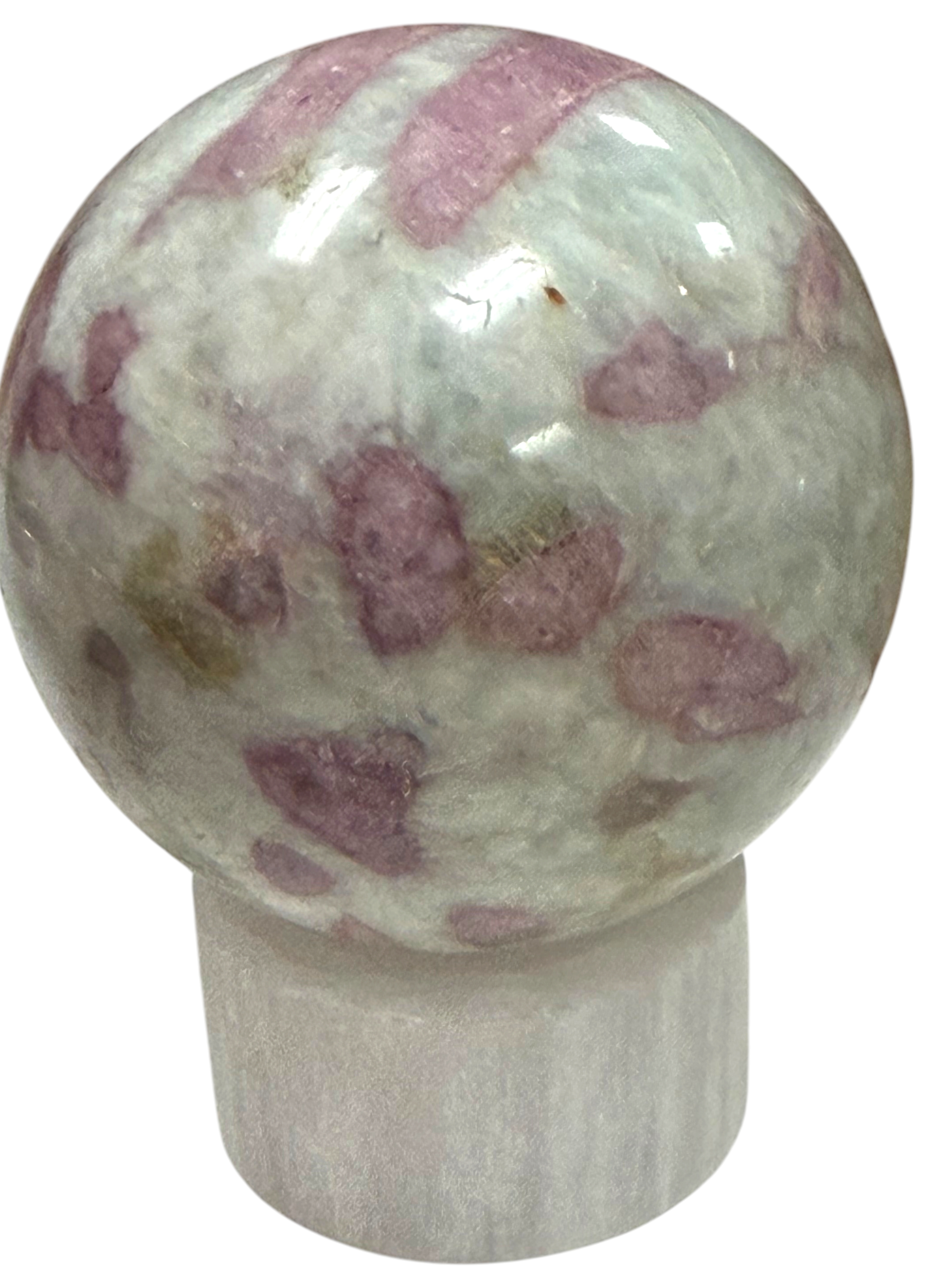 Pink Tourmaline in Quartz Sphere 61mm
