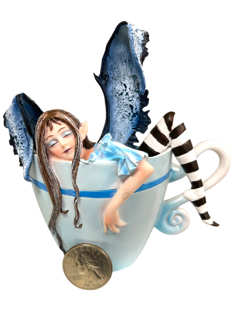 Amy Brown Art Original Collection "I Need Coffee Faery" Fairy Figurine