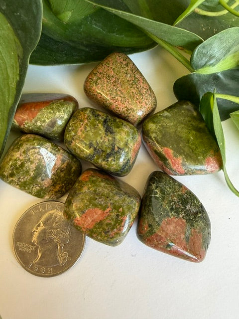 Tumbled Unakite