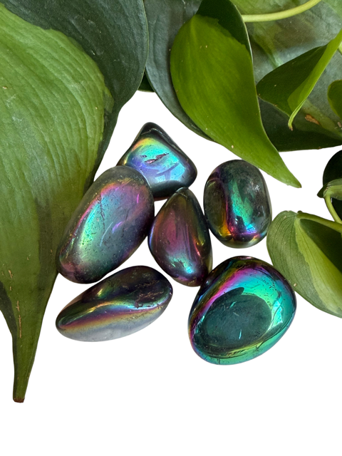 Tumbled Titanium Quartz