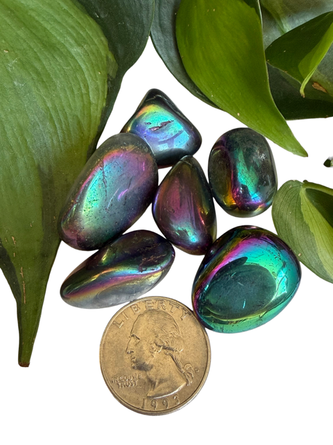 Tumbled Titanium Quartz