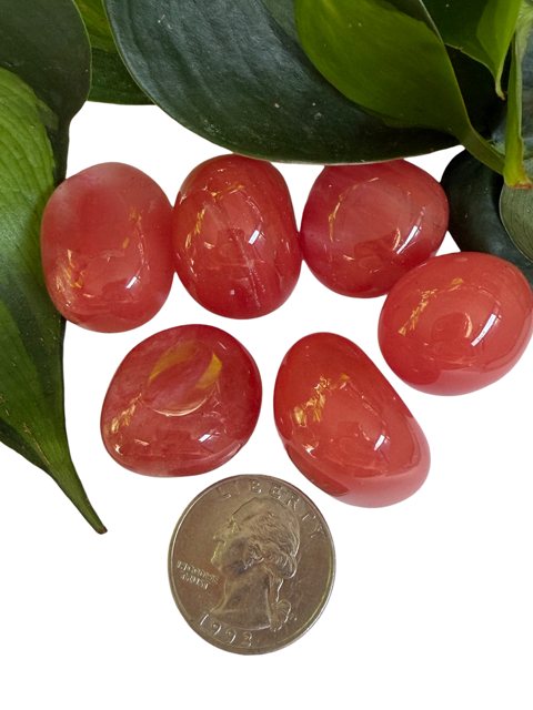 Tumbled Strawberry Obsidian