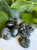 Tumbled Obsidian Snowflake