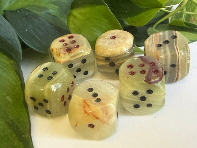 Tumbled Onyx Dice