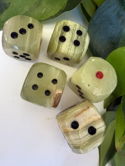 Tumbled Onyx Dice