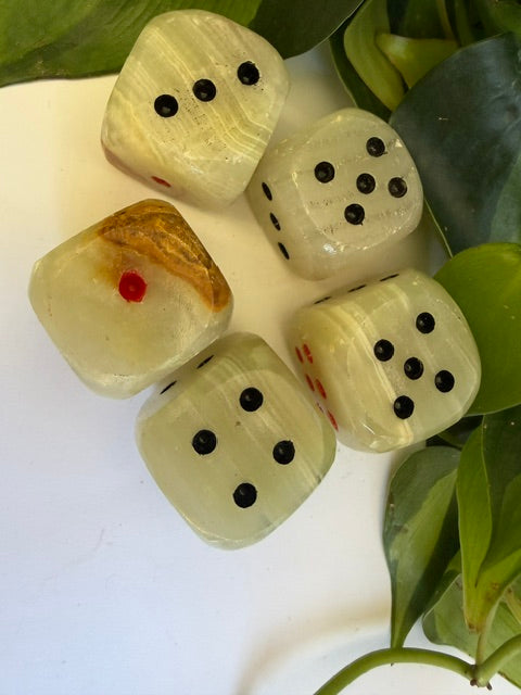 Tumbled Onyx Dice