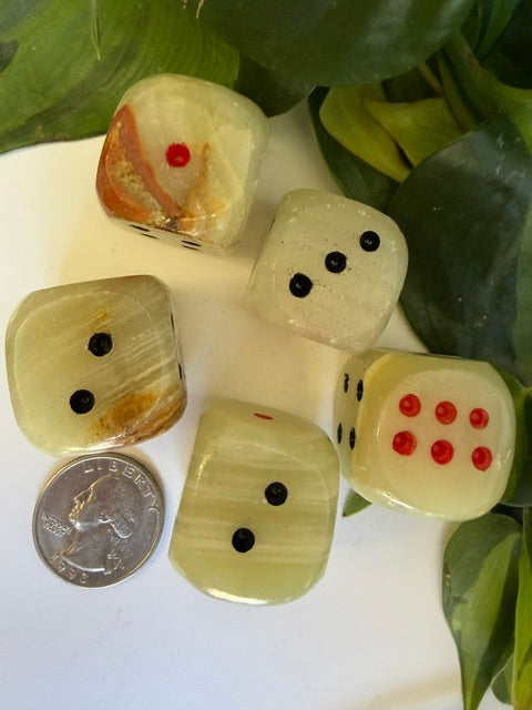 Tumbled Onyx Dice