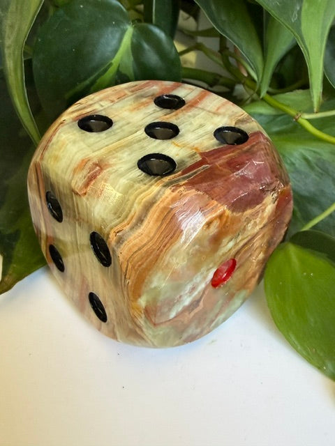 Tumbled Onyx Dice
