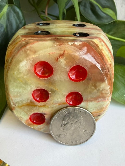 Tumbled Onyx Dice
