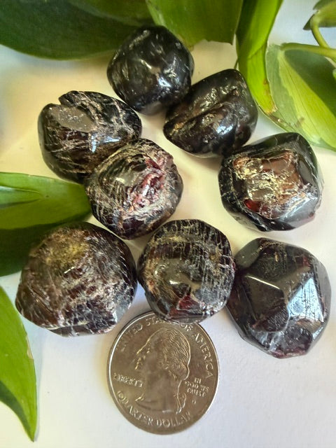 Tumbled and Rough Garnet