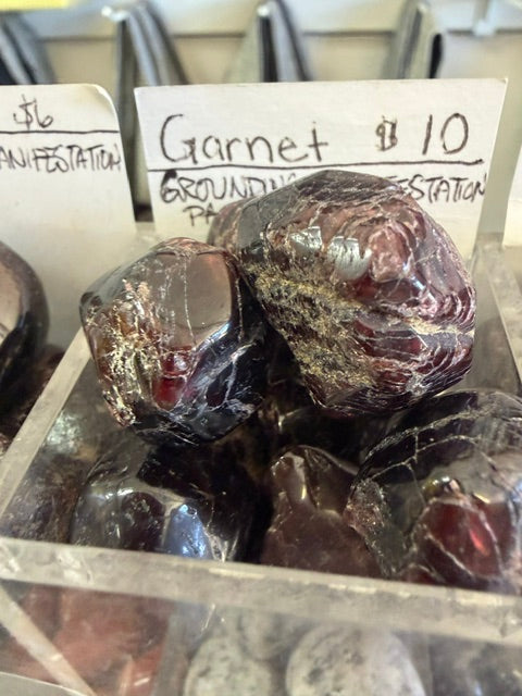Tumbled and Rough Garnet