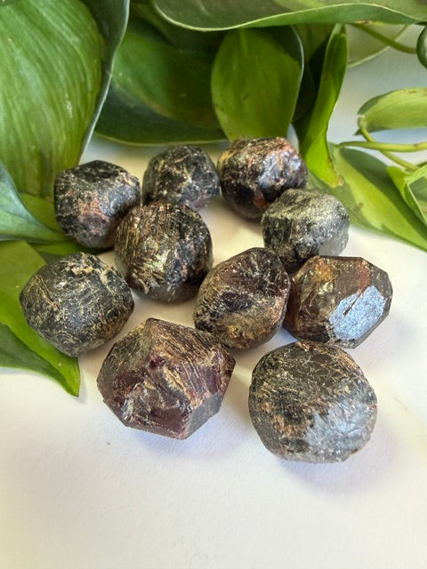 Tumbled and Rough Garnet