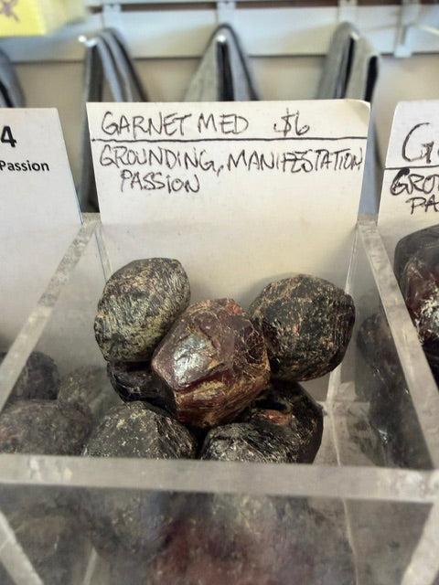 Tumbled and Rough Garnet