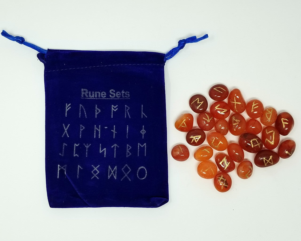 Carnelian Runes Set