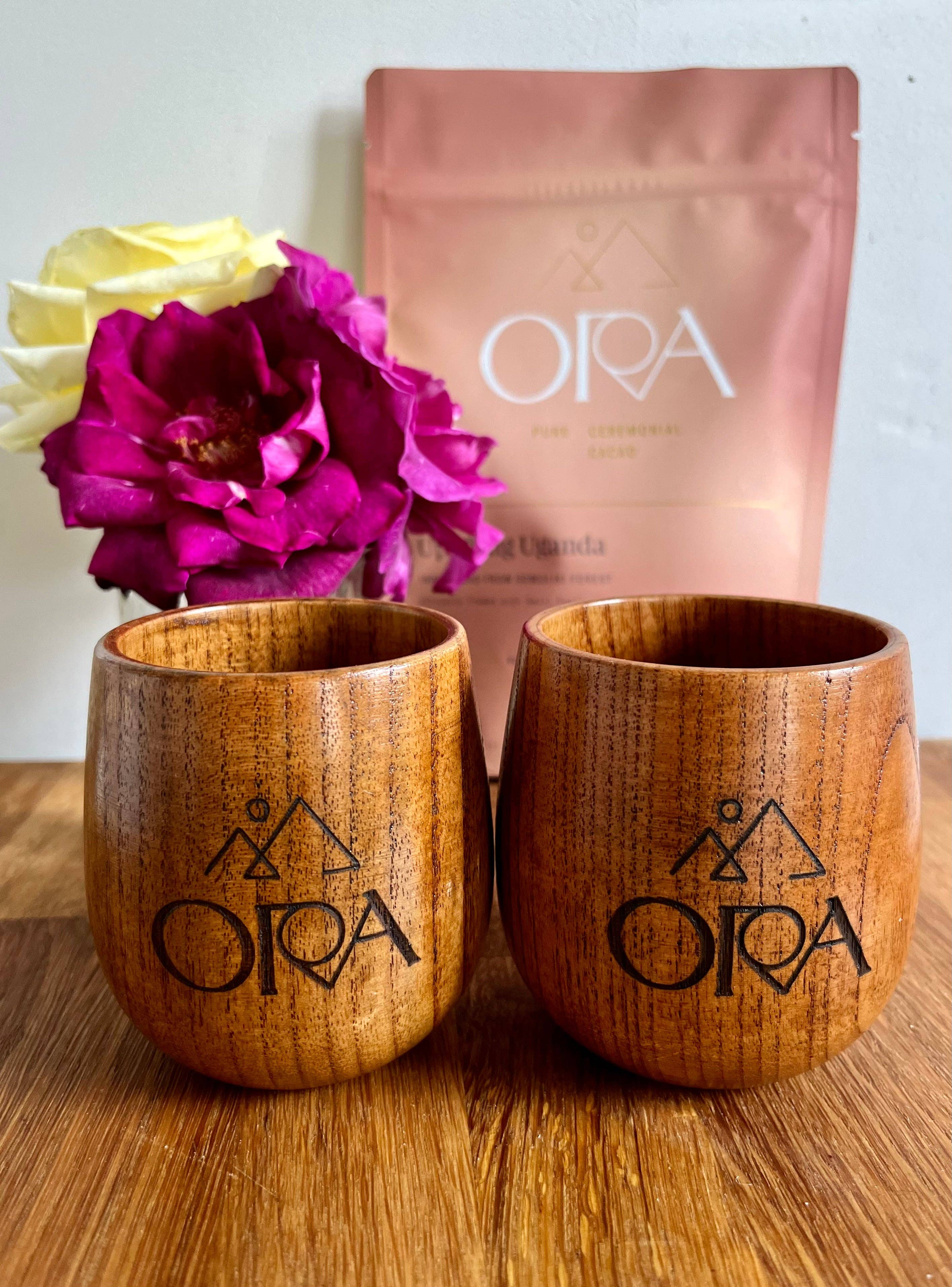 Cacao Cups | Sustainably Harvested Wood Cacao Ceremony