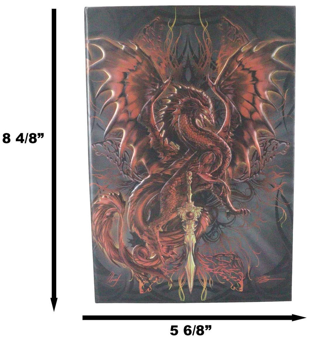 Blood Blade Vampire Drake Embossed Hard Cover Journal - Ruth Thompson Fantasy Dragon Semi Iridescent Journal