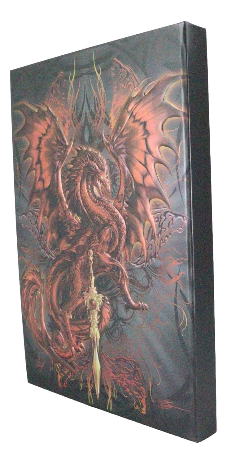 Blood Blade Vampire Drake Embossed Hard Cover Journal - Ruth Thompson Fantasy Dragon Semi Iridescent Journal