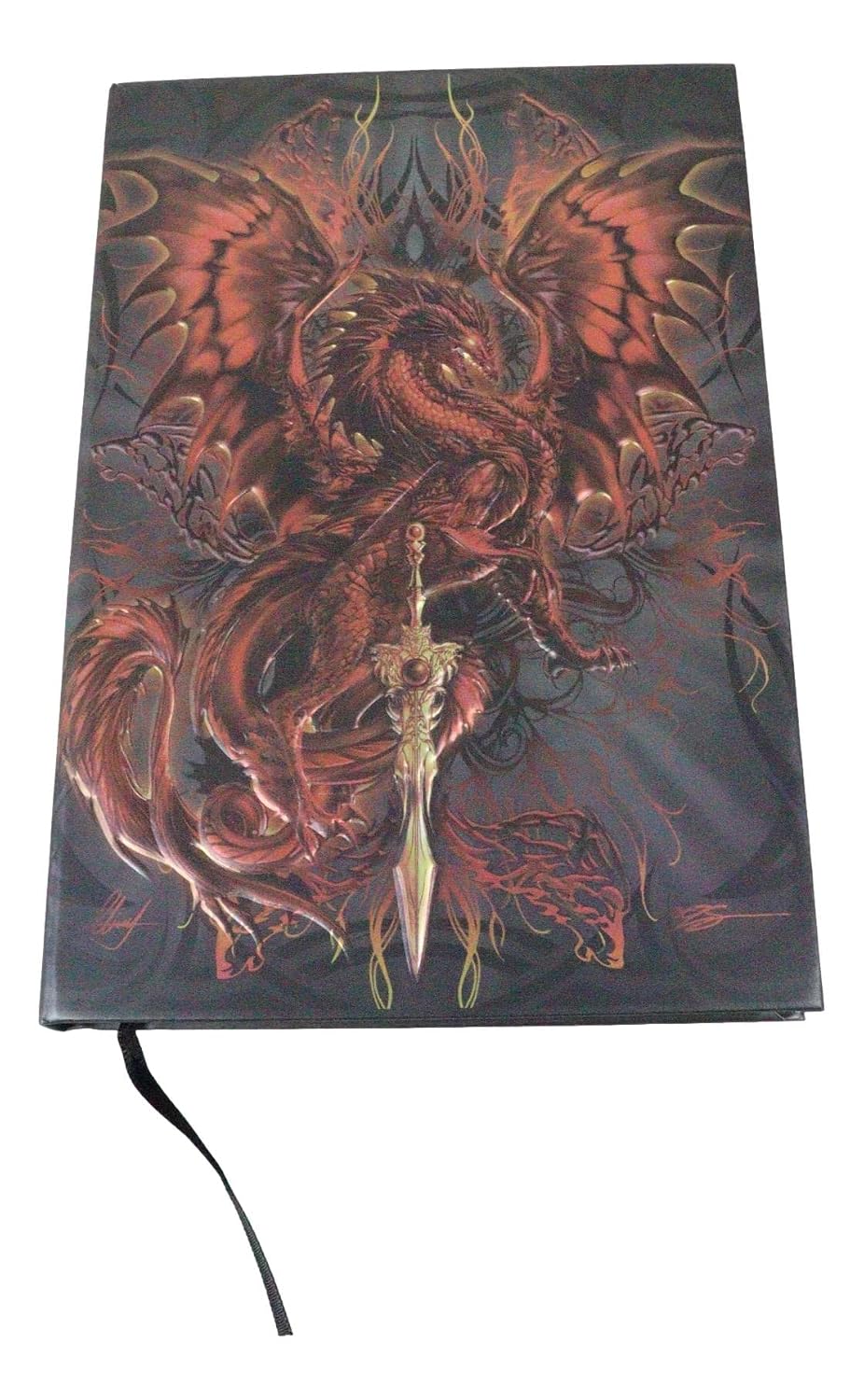 Blood Blade Vampire Drake Embossed Hard Cover Journal - Ruth Thompson Fantasy Dragon Semi Iridescent Journal