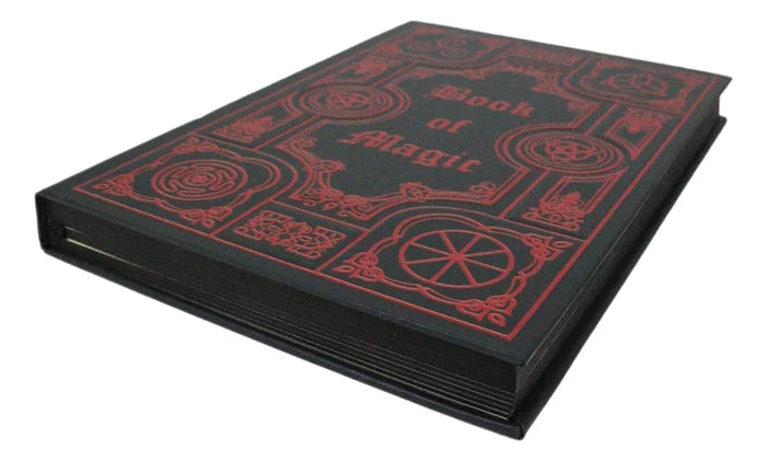 Occultic Sacred Symbols Gothic Book Of Magic Embossed Blank Page Hard Cover Journal
