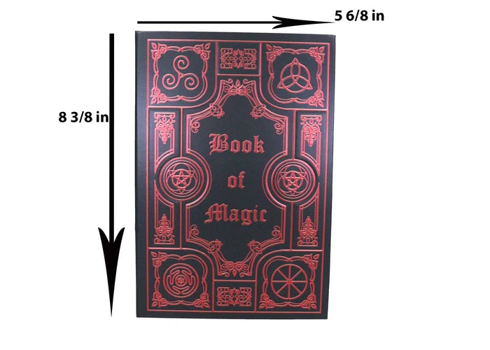 Occultic Sacred Symbols Gothic Book Of Magic Embossed Blank Page Hard Cover Journal