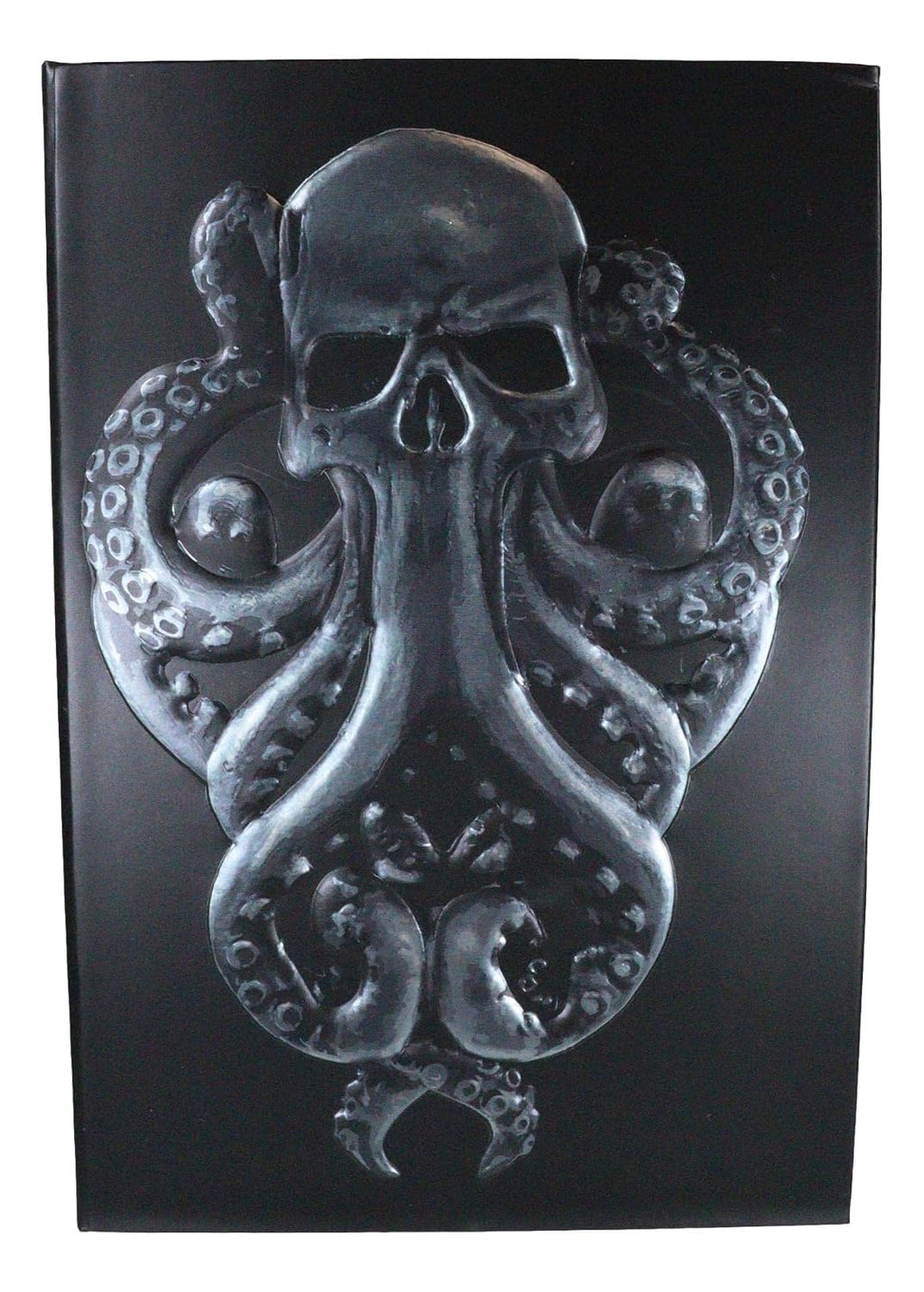 Cthulhu Ocean Monster Titan The Ancient One Octopus Skull Embossed Blank Page Matte Paper Hardcover Journal Book with Bookmarking Ribbon 8.25"x5.75"