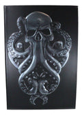 Cthulhu Ocean Monster Titan The Ancient One Octopus Skull Embossed Blank Page Matte Paper Hardcover Journal Book with Bookmarking Ribbon 8.25"x5.75"