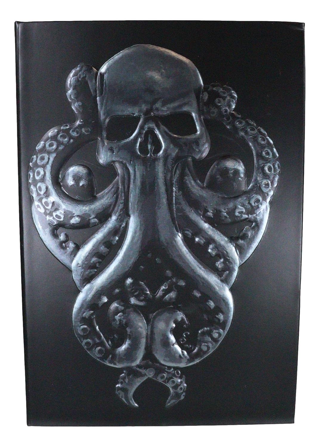 Cthulhu Ocean Monster Titan The Ancient One Octopus Skull Embossed Blank Page Matte Paper Hardcover Journal Book with Bookmarking Ribbon 8.25"x5.75"