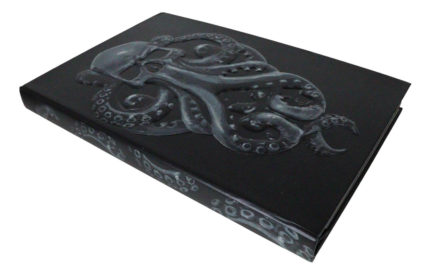 Cthulhu Ocean Monster Titan The Ancient One Octopus Skull Embossed Blank Page Matte Paper Hardcover Journal Book with Bookmarking Ribbon 8.25"x5.75"